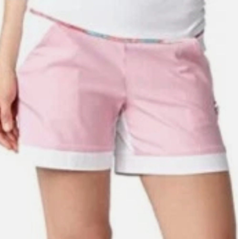 Swingdish Women's Pink and White Golf Shorts NWT Sz Medium - Picture 2 of 7